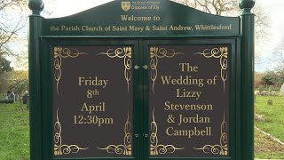 Wedding of Lizzy Stevenson and Jordan Campbell  Friday 8th April 2022 [upl. by Penn]