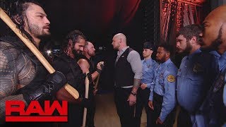 The Shield are forced to leave the building Raw Sept 10 2018 [upl. by Lucas]