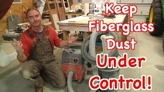 My Sanding Setup For Fiberglass [upl. by Congdon]