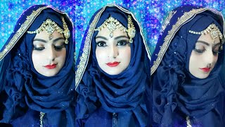 most requested bridal hijab modern style islamic wear islamic fashion 2018 [upl. by Hege393]