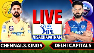 IPL 2024 Live CSK vs DC Live Match  IPL Live Score amp Commentary  Chennai vs Delhi Live Innings 2 [upl. by Arinay]