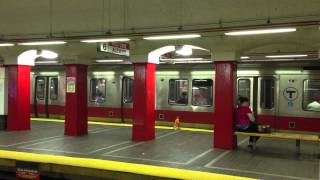 MBTA Red Line 1800 Series Train Leaving Park Street [upl. by Aicrag]