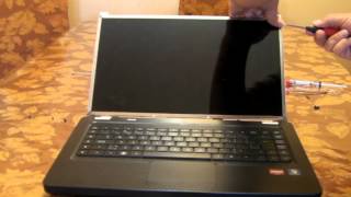 Laptop screen replacement  How to replace laptop screen on Compaq CQ56240CAmp4 [upl. by Pinette]