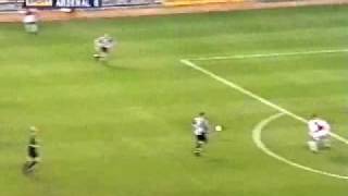 Dennis Bergkamp THAT GOAL against Newcastle 2002 Goal Of The Decade [upl. by Mackintosh]