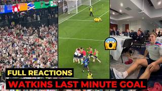 Crazy reactions to Watkins last minute goal for England vs Netherlands [upl. by Assiar388]