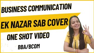 Business Communication  One Shot  Ek Nazar Sab Cover bbabcom businesscommunication [upl. by Adne]