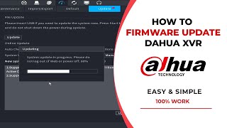 How to Upgrade FIRMWARE Dahua DVR [upl. by Nodnelg]