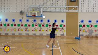 Admiralty Primary School  Backhand Badminton Serve [upl. by Gardas108]