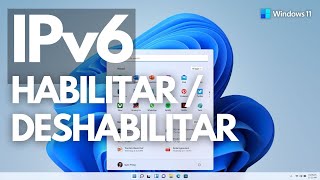 Habilitar o deshabilitar el IPv6 en Windows 11 y 10  2023 ✅✅✅ [upl. by Alleroif]