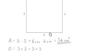 Areal og omkrets av et kvadrat [upl. by Harri]