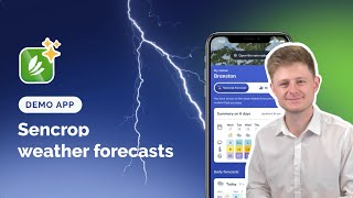 App demo  Sencrop forecasts [upl. by Siwel]