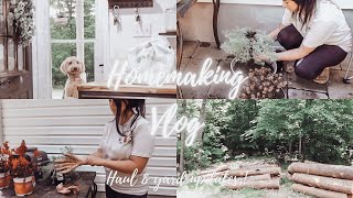 HOMEMAKING MOTIVATION VLOG  YARD UPDATE  NEW PLANTS SMALL PORCH REFRESH [upl. by Lette]