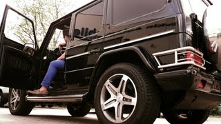 MercedesBenz G 55 AMG V8 Kompressor driving and Soundcheck [upl. by Netsriik865]