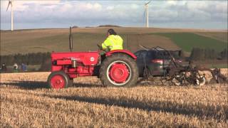 A few old tractors with trailing ploughs  Grampian Supermatch 2014 [upl. by Brandise585]