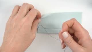 How to Sew a Blind Stitch Invisble Stitch [upl. by Smeaj]