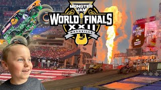 My Family Goes To MONSTER JAM WORLD FINALS Nashville World Finals Full Show [upl. by Ligetti863]