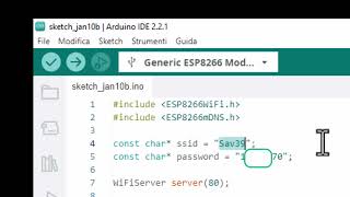 tutorial 3 italiano  domotica esp01 caricare il codice da arduino per trasformarlo in relè on off [upl. by Tireb896]