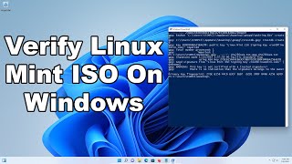 How To Verify Linux Mint ISO File On Windows  Integrity amp Authenticity  Quick amp Easy Guide [upl. by Jc]