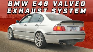 BMW E46 325i amp 330i Valved Exhaust  ECS Tuning [upl. by Kikelia]