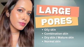 skincare that actually works on large pores Reduction  different skin types  at home [upl. by Fabiolas757]