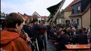 Atzen und Fehrbelliner Reitermarsch mit Blasmusik beim Schützenfest in Effelder [upl. by Eisserc31]