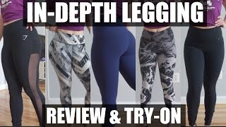 Indepth Legging Review  Lululemon Gymshark amp Nike Legging Try On [upl. by Clea]