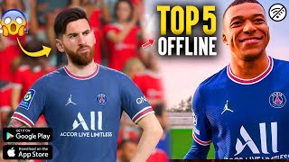 Top 5 Best Football Games For Android 2024 🔥 Android Best Football Games 2024 OfflineOnline [upl. by Maxy]