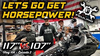 Lets Get Some Horsepower For Juans Road Glide Battle of the Baggers EP2  Vlog 106 [upl. by Auqenaj]