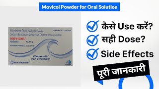 Movicol Powder for Oral Solution Uses in Hindi  Side Effects  Dose [upl. by Gonyea791]