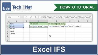 How to use the IFS function in Excel [upl. by Savick]