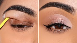 Why you must try this Delicate Lavender HOODED Eyes Makeup [upl. by Nahgeem485]