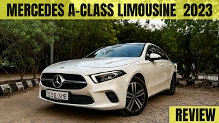 New Mercedes Aclass Limousine 2023  A200 d review amp features loaded  Voyager Aamir [upl. by Mcdonald451]