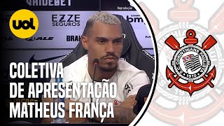 COLETIVA DE APRESENTAÇÃO MATHEUZINHO NO CORINTHIANS [upl. by Ycam33]