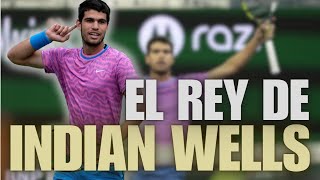 ALCARAZ ES CAMPEÓN DE INDIAN WELLS FRENTE A MEDVEDEV E IGUALA A NADAL [upl. by Uhej]