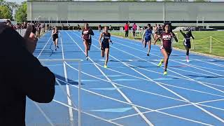 Tiara wins 100 at the conference meet 050624 [upl. by Bertrand938]