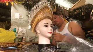 Making a simple headdress crown for Festival Queen [upl. by Merrel]