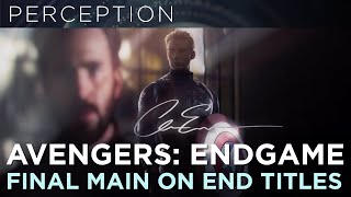 Marvel Studios Avengers Endgame Main On End Title Sequence [upl. by Tdnarb212]