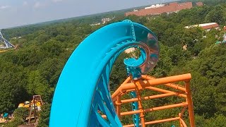 Tempesto AWESOME Roller Coaster at Busch Gardens Williamsburg Front Seat Onride POV [upl. by Charis593]