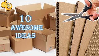 10 Great Ideas  You Wont Believe What You Can Make From Cardboard 55 [upl. by Eikciv]