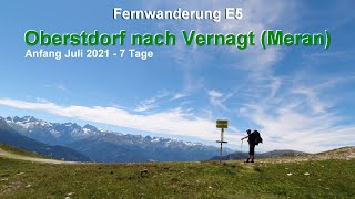 E5  Alpüberquerung von Oberstdorf nach Meran der Klassiker [upl. by Nerak25]