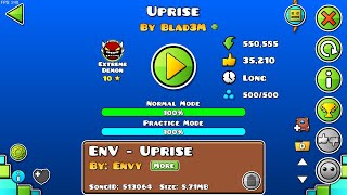 Uprise 100 Extreme Demon  Geometry Dash 22 [upl. by Noitsuj]