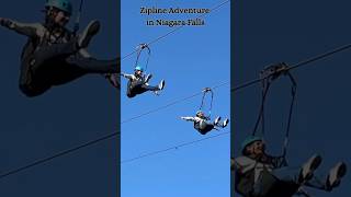 WorldClass Attraction in Niagara Falls  Zipline Adventure  travelshorts adventures [upl. by Tterrag]