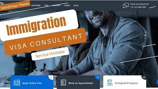 Create Immigration Consultant Website  Visa Services Website Theme  Liviza WordPress Theme [upl. by Skill]