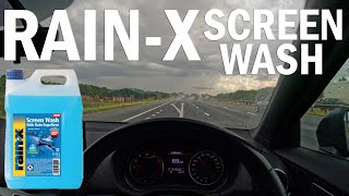 BEST WATER REPELLENT ON THE MARKET Real life test of RainX screen wash  4K [upl. by Llewellyn]