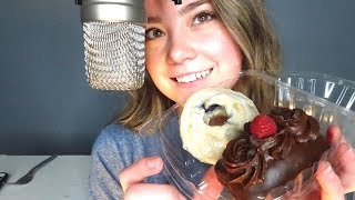 ASMR EATING DESSERTS FOR TINGLES Up Close Mouth Sounds Quiet Whispering [upl. by Ycart]