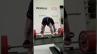 501kg1105lbs Deadlift WORLD RECORD  Hafthor Bjornsson shorts [upl. by Merlina]