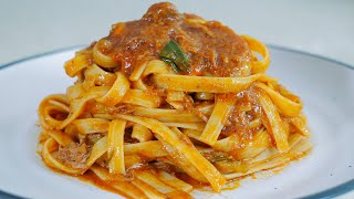 This Slow Cooked BEEF RAGU PASTA Recipe is Better than Nonna Bolognese Sauce [upl. by Etnuahs]