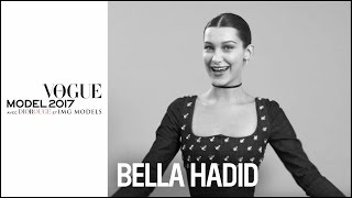 Bella Hadid tells us how to be the perfect model  Vogue Paris [upl. by Lehcar]