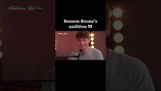 Benson Boones Crazy American Idol Audition [upl. by Toiboid197]