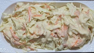 How To Make Coleslaw l Cabbage Salad Recipe l Short Video [upl. by Adnoved636]